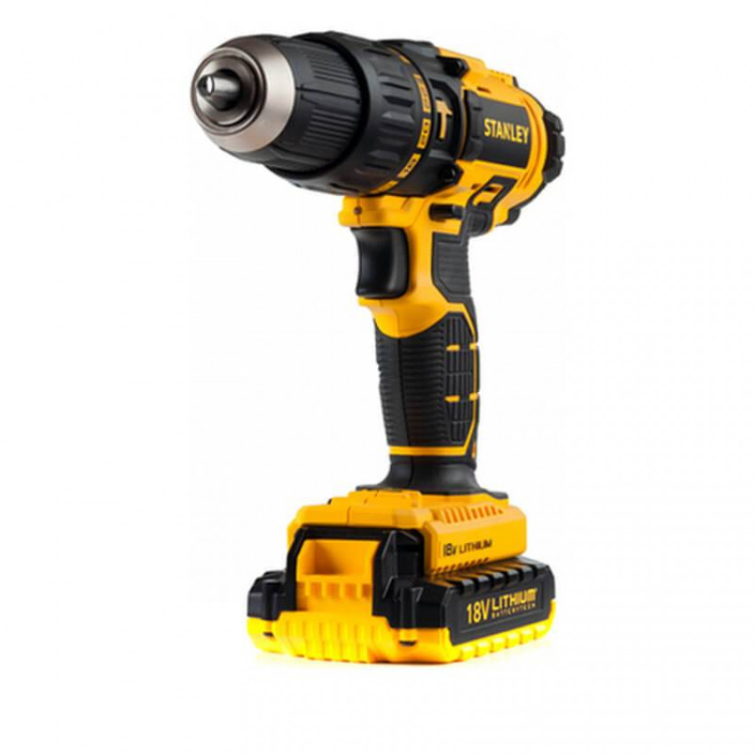 Дриль-шуруповерт ударний акумуляторний STANLEY SCH201D2K-SCH201D2K
