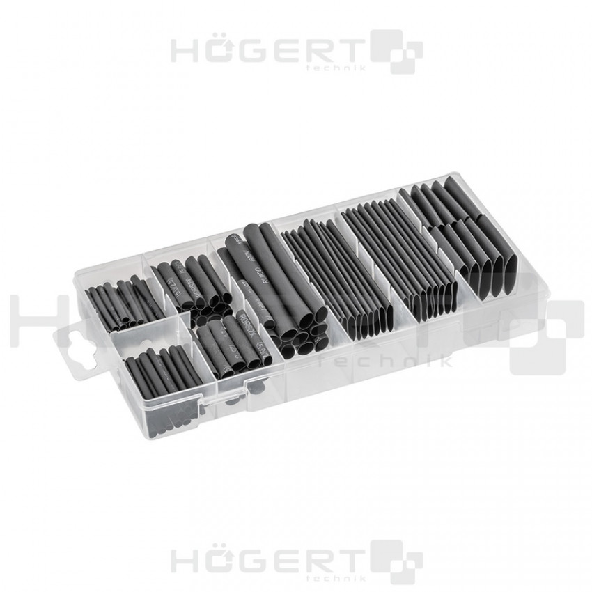 Набір термозбіжних трубок, 127 шт. HOEGERT 127 HT8G501-HT8G501