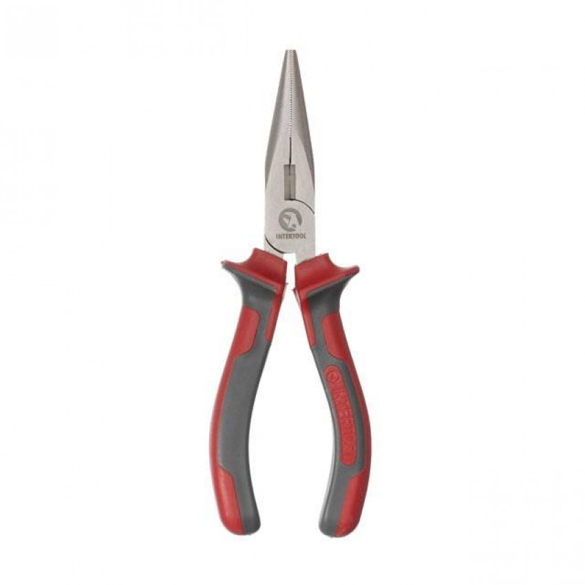 Довгогубці прямі 160 мм, С55 INTERTOOL HT-0127-HT-0127