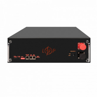 Акумулятор LP LiFePO4 51,2V - 100 Ah (5120Wh) (BMS SP 100A/50А) RM RS485/CAN LCD BL