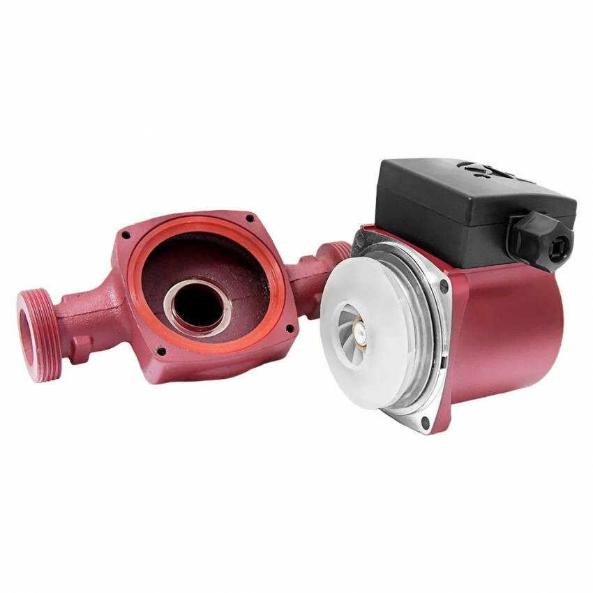 Насос циркуляційний 100W Hmax 6m Qmax 50l / min ½1½ "180mm Bordeaux nut Ø1" Wetron (774232)-774232