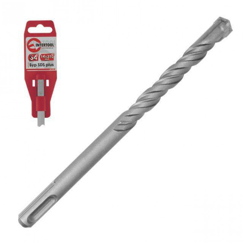 Бур SDS PLUS S4 QUADRO 12x600 мм INTERTOOL SDQ-1260-SDQ-1260