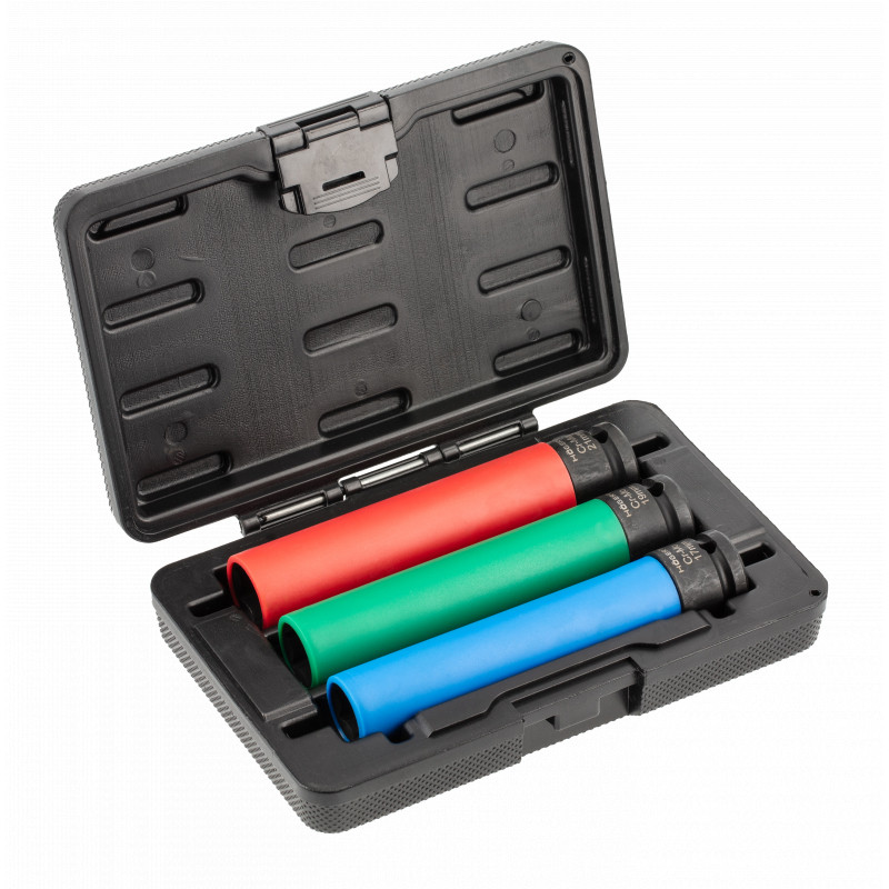 Набір довгих ударних головок для легкосплавних дисків, 3 шт. HOEGERT 17 - 21 HT4R106-HT4R106