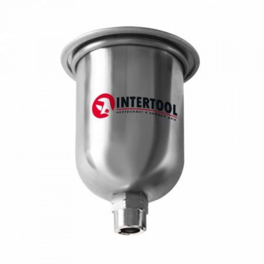 Бачок металевий для HVLP міні, внутрішня різьба M14×1, 125 мл INTERTOOL PT-1903-PT-1903