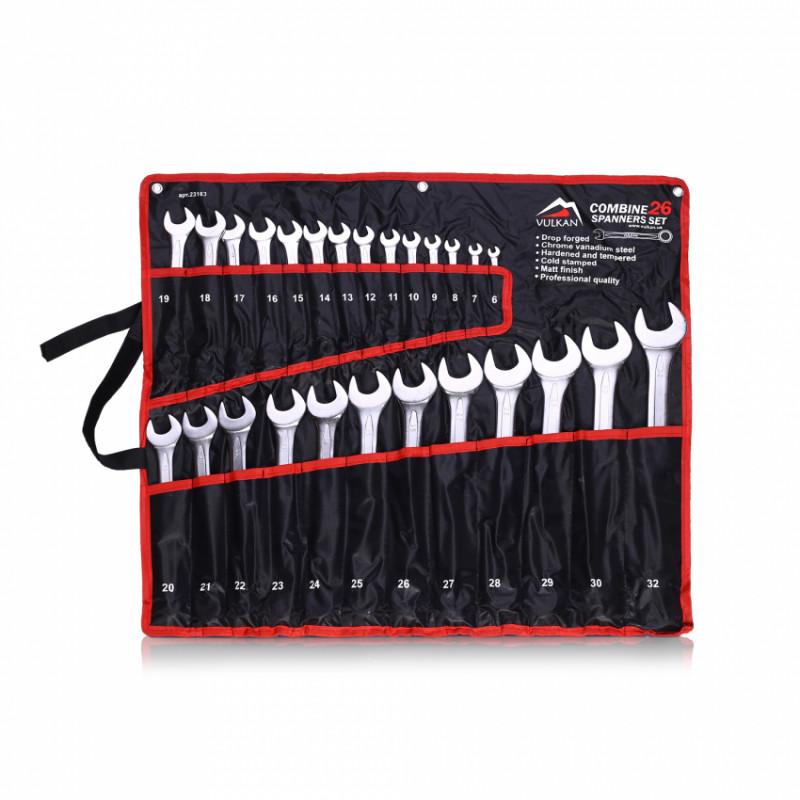Набір ключів комб. 6-32мм 26од чохол-VLK TC26
