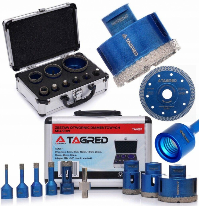 Кільцеві алмазні коронки TAGRED TA4087-TA4087