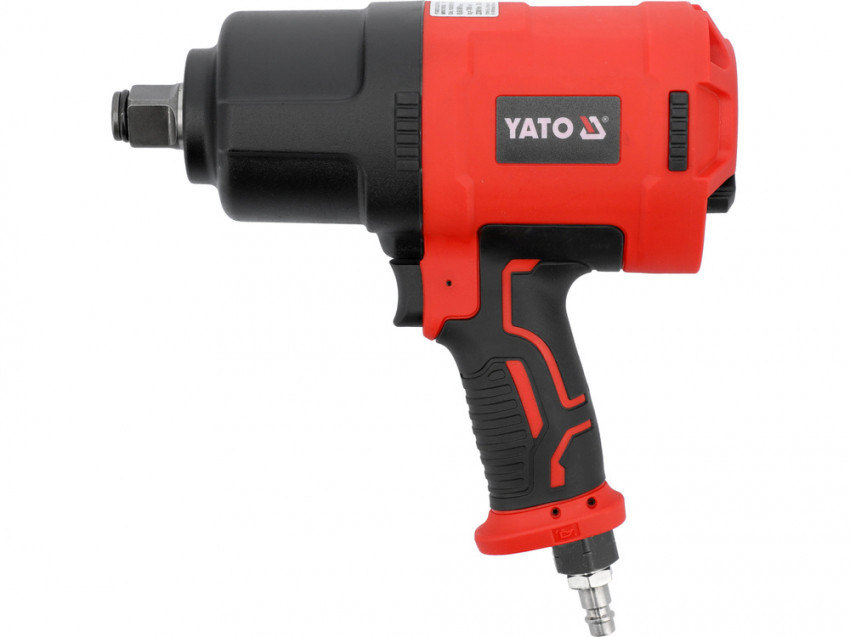 Гайковерт ударний пневматичний YATO : квадрат 3/4", F= 2300 Nm, 7000 об./хв, спожив.повітря 255 л/хв-YT-09575