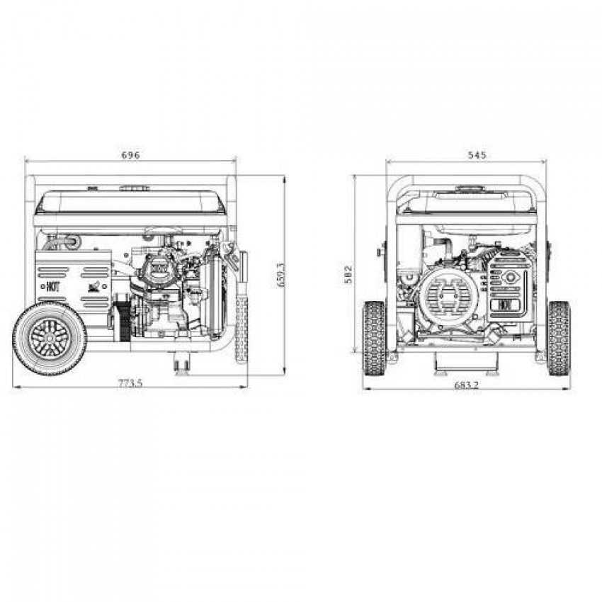 Генератор бензиновий GENERGY TURBO 5000 5,5 кВт-240047090