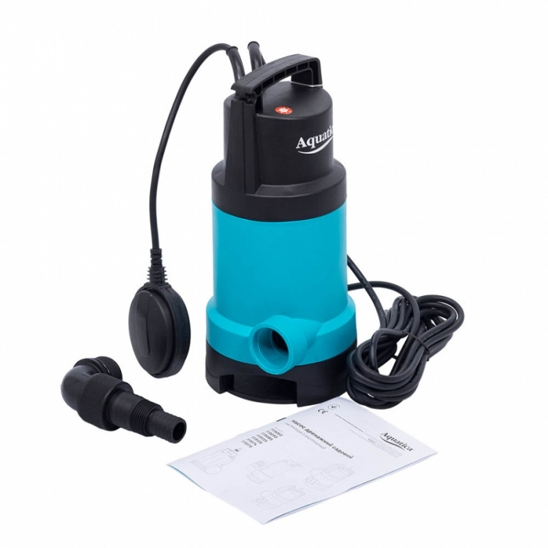 Насос дренажний садовий 0.75кВт Hmax 9.5м Qmax 220л/хв (част. до 30мм) AQUATICA (773175)-773175