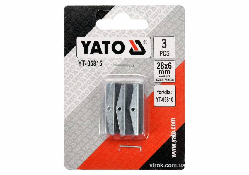 Камені точильні для хона YT-05810 YATO 28х6 мм, 3 шт.-YT-05815