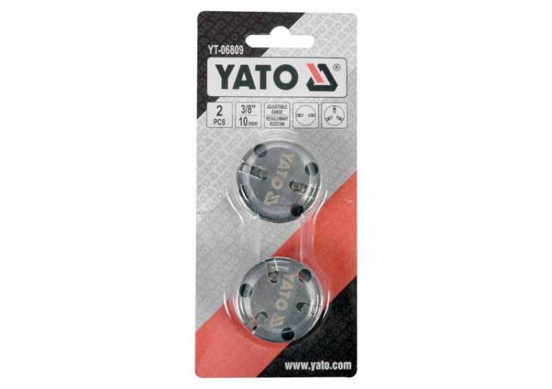 Адаптери з 2 та 3 штирями для вдавлювання гальмівних поршнів YATO: кпл., 2 шт.-YT-06809