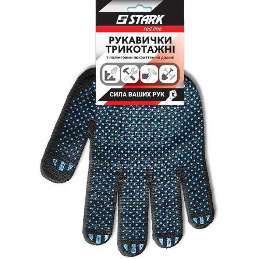 Набір рукавичок Stark Black 4 нитки 10 шт.-510841110.10