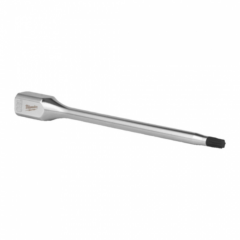 Головка торцева хромована 1/4'' MILWAUKEE подовжена з бітою Torx, T30-4932500443