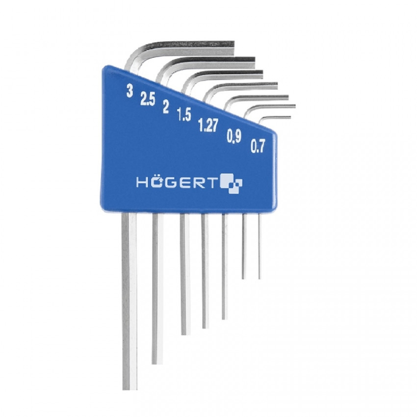Набір шестигранних Г-подібних ключів HOEGERT 0.7 - 3.0 HT1W800-HT1W800