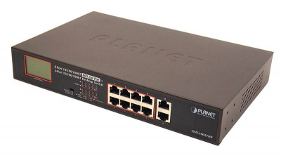 Некерований гігабітний комутатор PoE Planet GSD-1002VHP (8Port 10/100/1000Mbps 802.3atPoE 2Port 1-[articul]