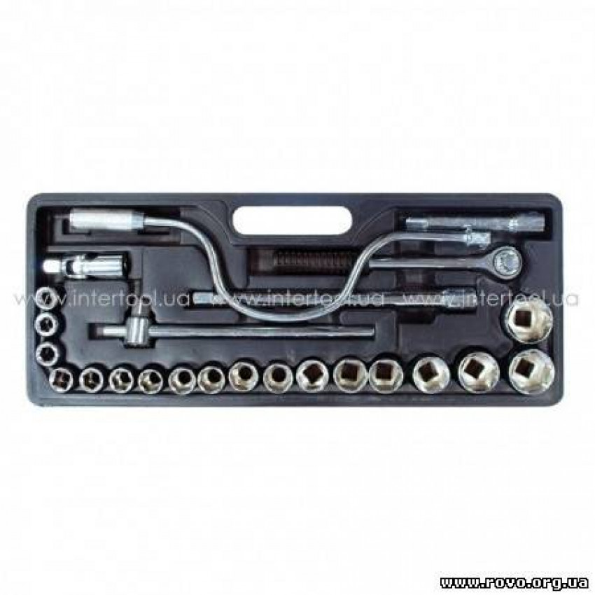 Набір головок та комплектуючих 25од., 1/2", Drop Forged-HT-2225