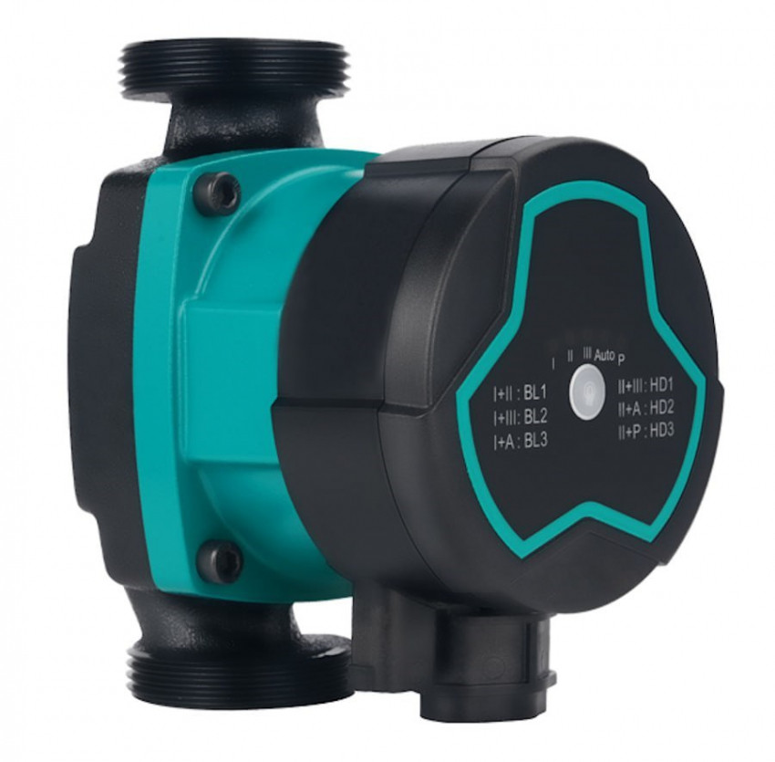 Насос циркуляційний енергозберігаючий 5-60Вт Hmax 8м Qmax 63л/хв Ø1½" 130мм + гайки Ø1" AQUATICA GPA25-8/130 III (774062)-774062