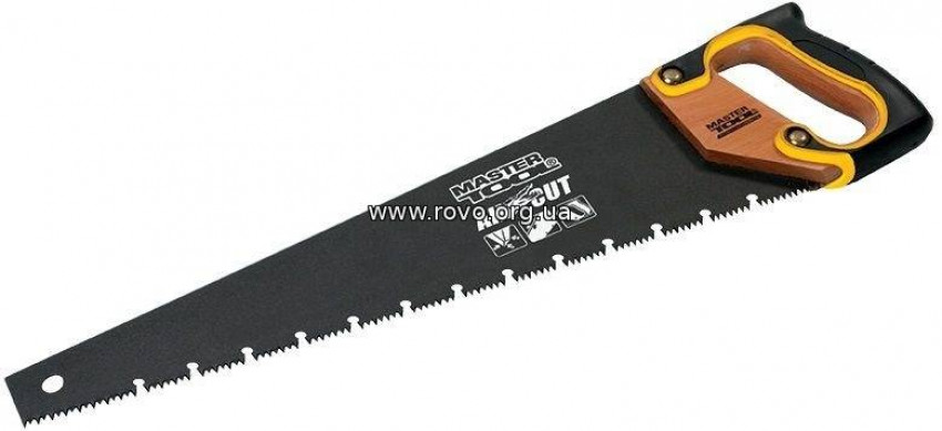 MasterTool Ножівка столярна 500 мм BLACK ALLIGATOR, 9TPI MAX CUT, розжарений зуб, 3-D заточування, тефлон. покриття, Арт.: 14-2450-14-2450
