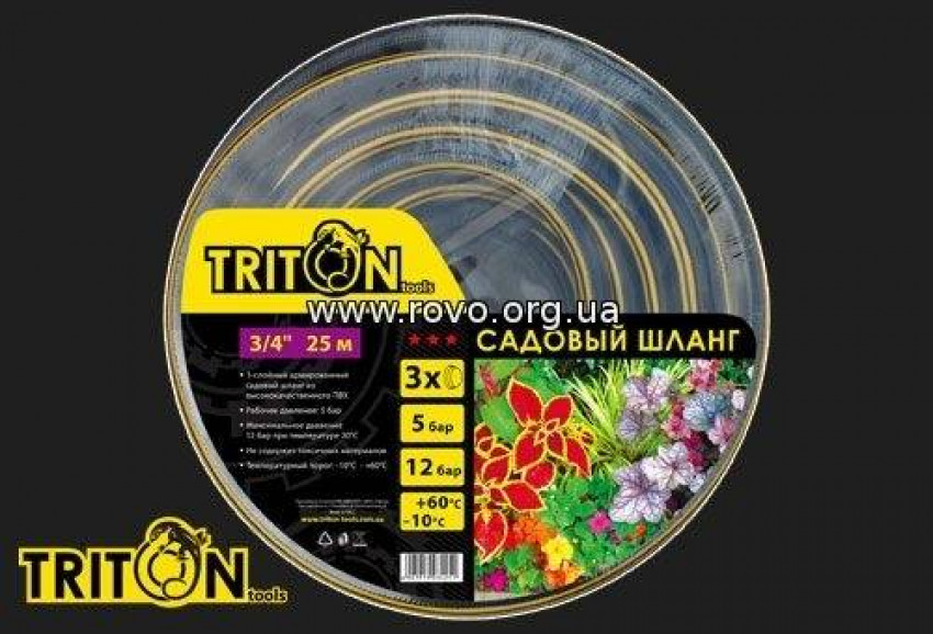 Шланг садовий 1/2" х 30м Triton-tools-TT-1230