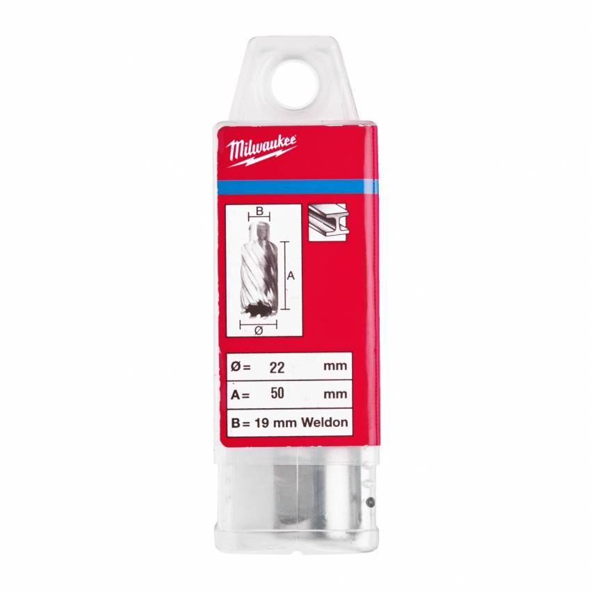 Кільцева фреза MILWAUKEE HSS (WELDON), Ø22x50мм-4932343297