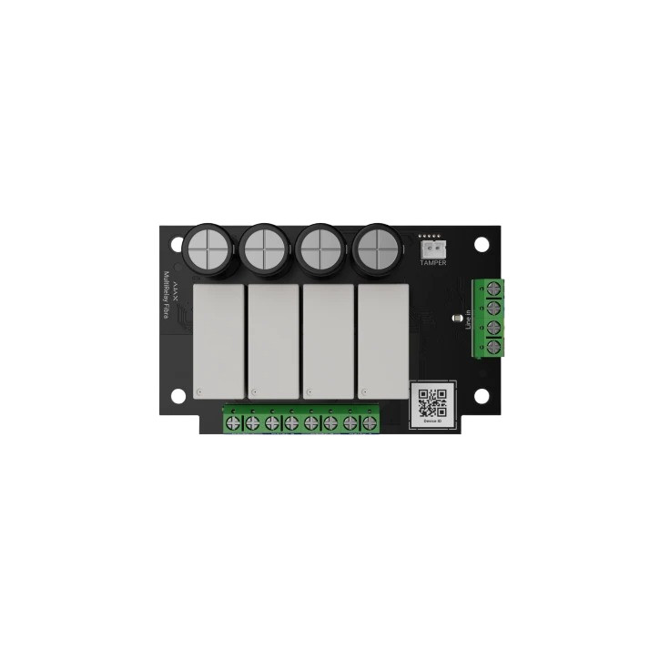 4-канальний модуль реле з безпотенційними контактами для дистанційного керування живленням AJAX MultiRelay Fibra-