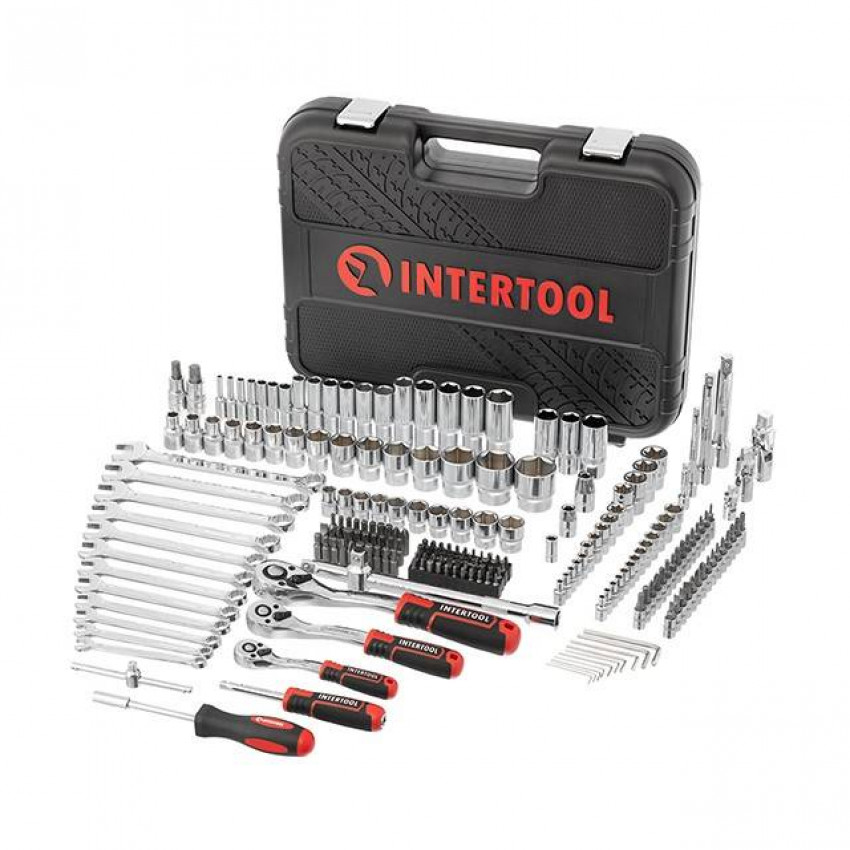 Набір інструментів 1/2 "& 3/8" & 1/4 ", 219ед., Cr-V STORM INTERTOOL ET-8219-ET-8219