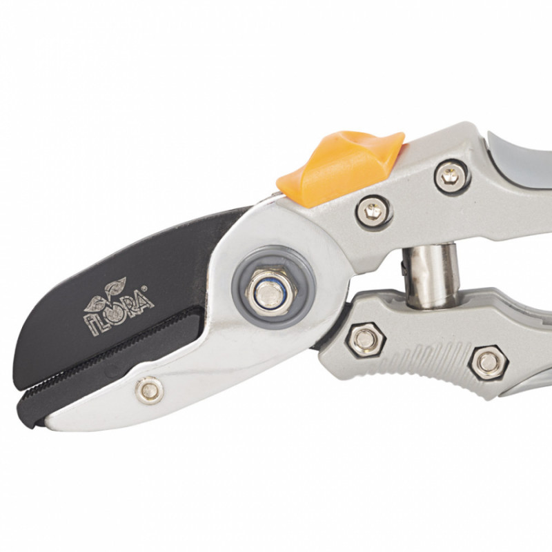 Секатор з ковадлом 200 мм алюмінієві ручки FLORA (5021484)-5021484