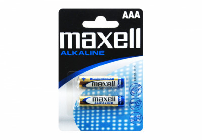 Лужна батарейка Maxell Alkaline AAA/LR03  2шт/уп blister-[articul]