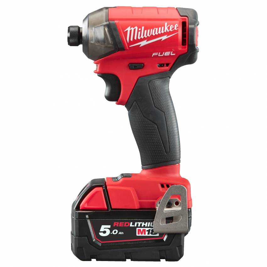 Імпульсний ударний акумуляторний шуруповерт 1/4" HEX MILWAUKEE, M18 FQID-0X, 50Нм, HDкейс-4933459187