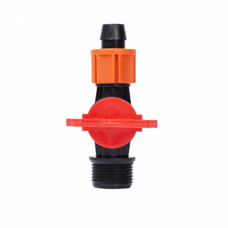 Кран для крапельної стрічки Ø16мм н/р 3/4" FLORA (5079644)-5079644