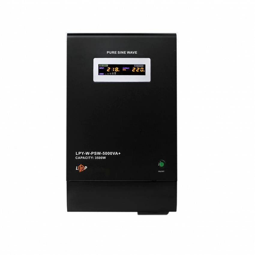 ДБЖ з правильною синусоїдою 48V LPY-W-PSW-5000VA+(3500Вт)10A/20A-LP4148