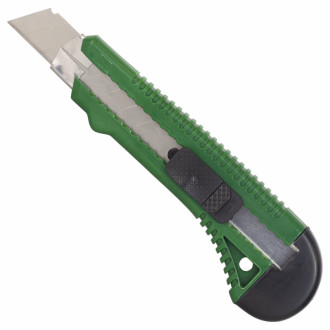 Ніж сегментний лезо 18мм корпус пластиковий автоматичний замок (посилений) GRAD (8215355)