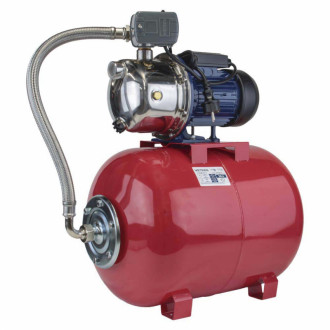 Станція 1.1кВт Hmax 48м Qmax 60л/хв (самовсмоктувальний насос нерж) 50л Україна WETRON (775054/50)-[articul]