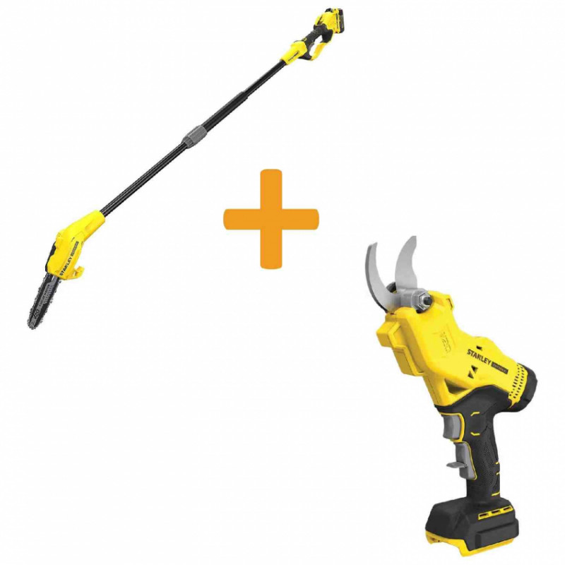 Висоторіз акумуляторний зі штангою STANLEY FATMAX SFMCPS620M1+SFMCPP32B-SFMCPS620M1+SFMCPP32B