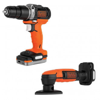 Набір із двох інструментів BLACK DECKER BDCK121S1S