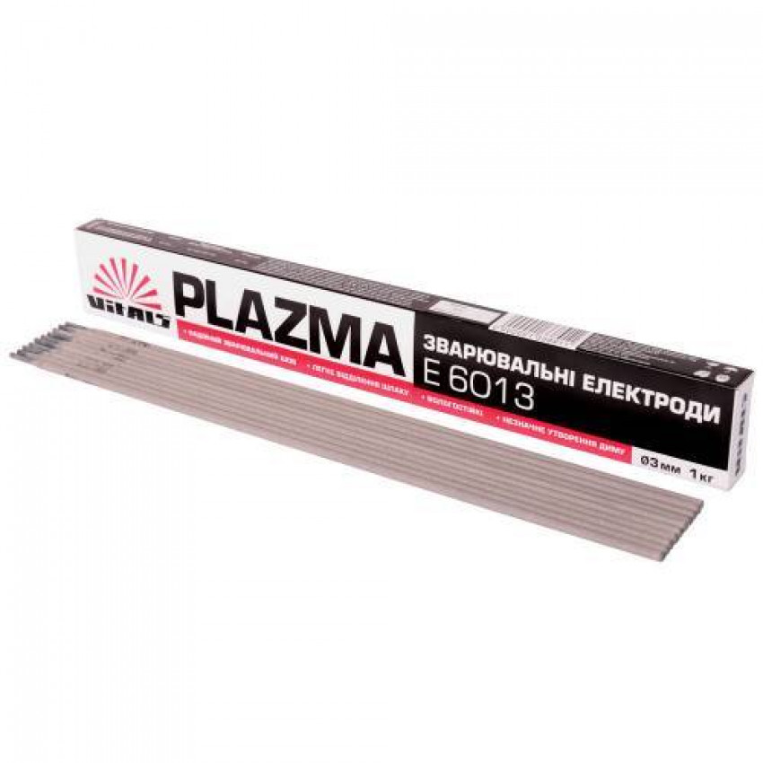 Електроди зварювальні Vitals Plazma E6013 d 2мм, X 1кг-186220