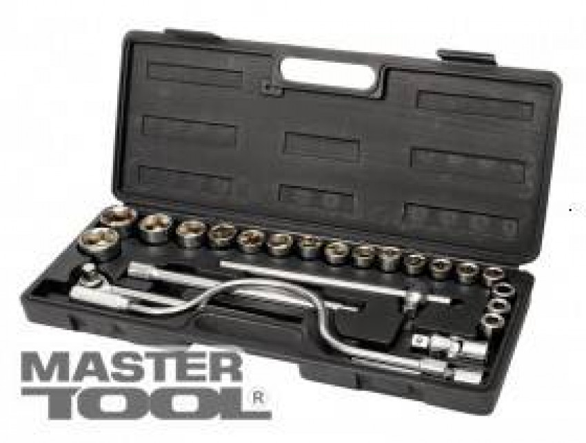 MasterTool Набір торцевих насадок 1/2" 24 шт в кейсі, Арт.: 78-0260-78-0260