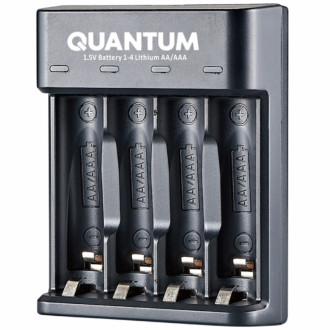 Зарядний пристрій Quantum QM-BC3040 для Lithium 1.5V акум. AA/AAA 4-slot (USB)-[articul]