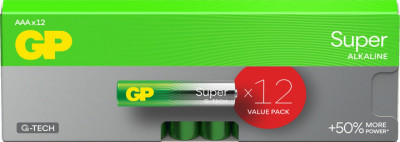 Батарейка GP Super Alkaline (LR03) лужна 24A21-PAB12 блістер 12 шт в упаковці-[articul]