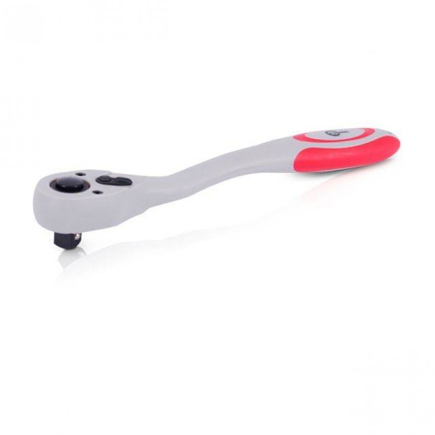Рукоятка із храповим механізмом на 72 зуба 1/4" вигнута Cr-v(Professional) INTERTOOL HT-2107-HT-2107