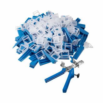 Скоби/затискачі для вирівнювання плитки 2,5 мм, 201 шт. HOEGERT  (HT3B352)-[articul]