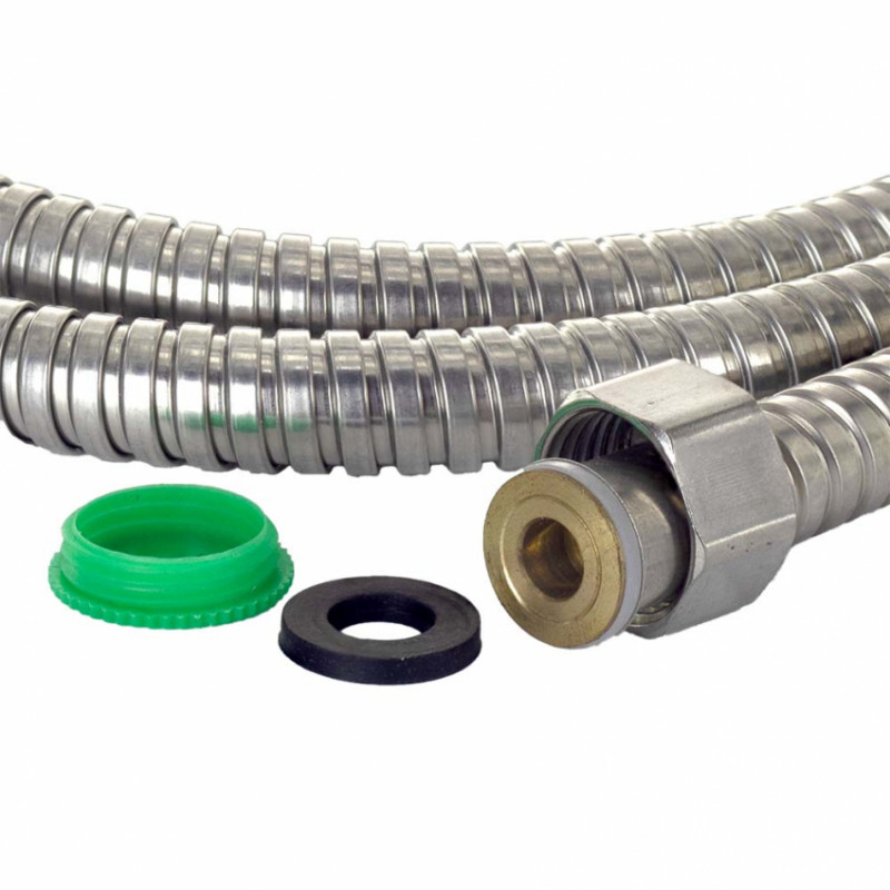 Шланг для душа 1/2" SS з підшипником 175см AQUATICA XB-9376 (9792042)-9792042