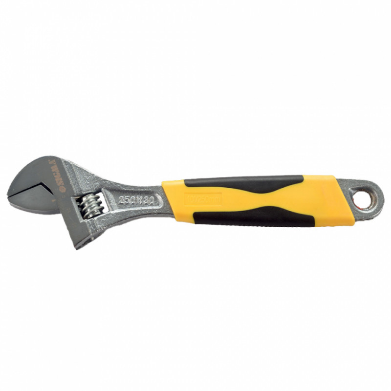 Ключ розвідний 150мм CrV (гум'яна рукоятка) Sigma (4101011)-4101011