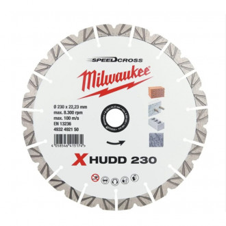 Алмазний диск SPEEDCROSS XHUDD 230 мм MILWAUKEE-[articul]