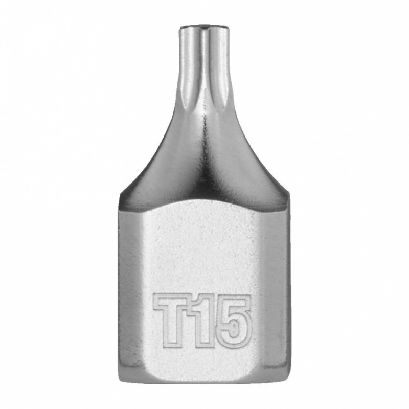 Головка торцева хромована 1/4'' MILWAUKEE укорочена з бітою Torx, T15-4932500464
