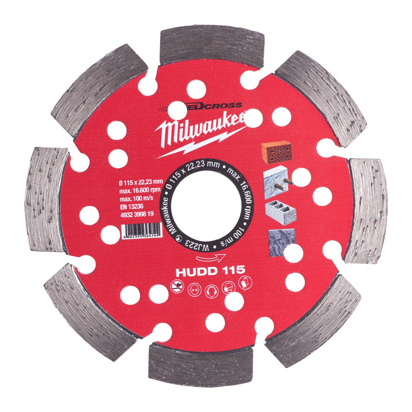 Алмазный диск HUDD 115 Milwaukee (1 шт)-4932399819