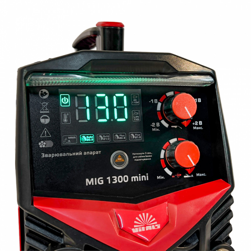 Зварювальний апарат Vitals MIG 1300 mini-237593