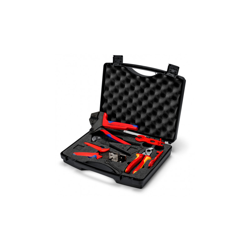 Валіза інструментальна для фотогальваніки KNIPEX, 97 91 04 V01, для сонячного роз'єму MC4 (багатоконтактний), укомплектована-97 91 04 V01