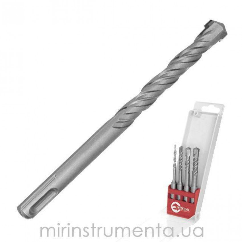 Набір свердел SDS 4 шт INTERTOOL SD-0404-SD-0404