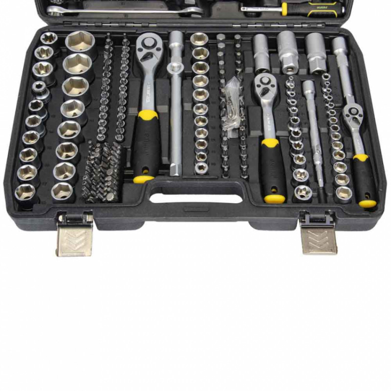 Набір насадок торцевих та битий 1/4", 3/8", 1/2" 216шт CrV Sigma (6003841)-6003841